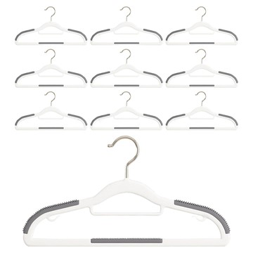 收納整理師 旋轉防滑衣架  10個  靜謐灰