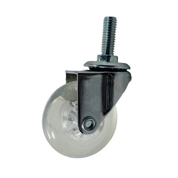 2吋透明鍍鉻層架滾輪