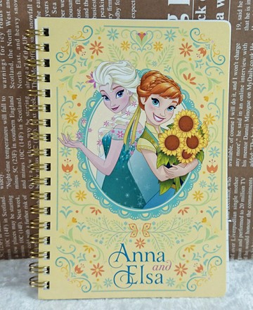 【震撼精品百貨】冰雪奇緣 Frozen 筆記本 黃色 震撼日式精品百貨