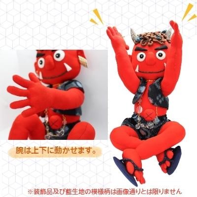 おにの人形 置物 ハンドメイド｜赤鬼 魔除け 手作り 和小物 和雑貨 和風 着物 リメイク 古布 手芸 ギフト プレゼント | LINEブランドカタログ