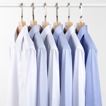 新款襯衫男士長袖全棉免燙魯泰面料商務職業裝白襯衣