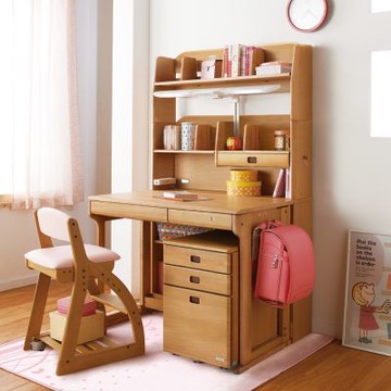 【KOIZUMI】Woody兒童成長實木書桌組ODM-823 W95*D76*H163 cm