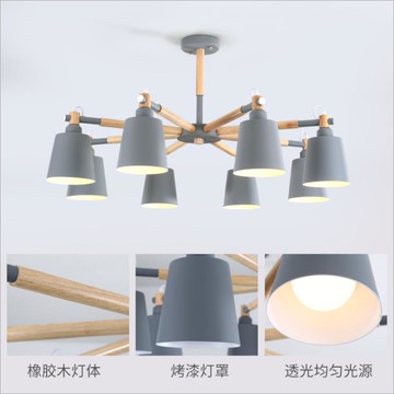 北歐設計師們的燈多彩馬卡龍創意吸頂燈時尚公寓酒店餐廳客廳吊燈