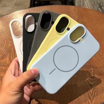 一騰適用iphone17promax手機殼蘋果16pro液態硅膠15promax全包防摔14新款磁吸ip無線充電12magsafe保護套PM軟