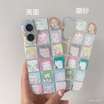 心事女孩透明蘋果16/15promax手機殻14/13/12軟殻XR/XS/8P創意8p