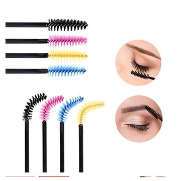 Praeclarus 睫毛刷 50 件一次性睫毛膏刷可彎曲魔杖眼部塗抹器化妝刷