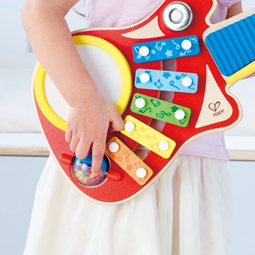 🚚快速出貨【德國Hape】六合一酷炫吉他樂隊｜生日禮物、週歲禮、木製玩具