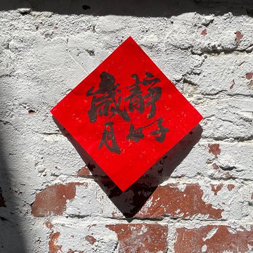 歲月靜好 手寫斗方春聯