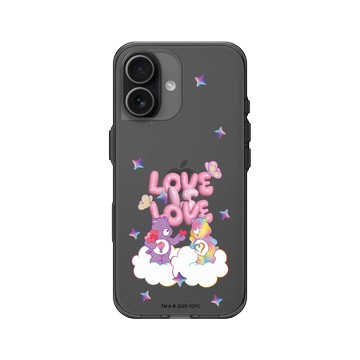 iPhone 17 Clear (相機按鈕) 酷墨灰 - Care Bears - Love Is Love