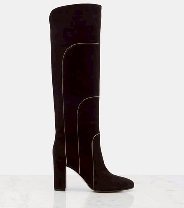 Gianvito Rossi 85 suede knee-high boots