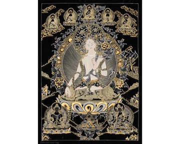 神聖白塔唐卡 和平與福祉