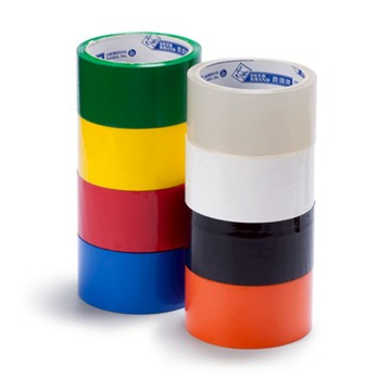 四維 鹿頭牌 OPP封箱膠帶 彩色 48mm X 40M 單色6捲入( PPJ0S～PPJ8S)PPS1S黃