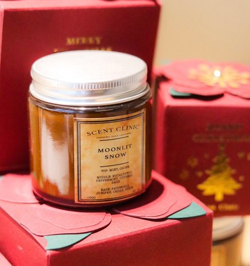 【聖誕限定|交換禮物首選】No. 44 月光下的雪 大豆蠟香薰蠟燭