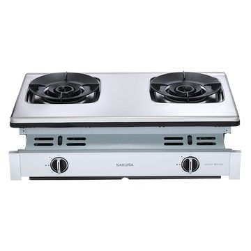 櫻花一級能效崁入式聚熱焱雙炫火瓦斯爐天然 液化/G6902A