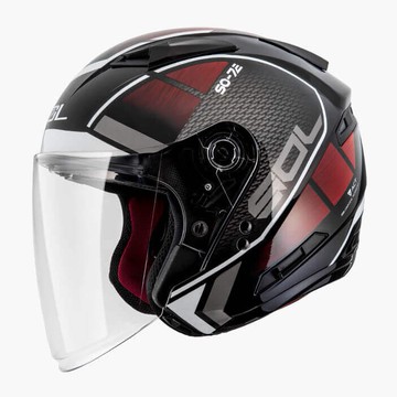 SOL SO7E SO-7E 幻影 黑白 半罩 3/4罩 內藏墨鏡 雙D扣 排齒釦 雙層鏡 加長鏡片 安全帽《比帽王》