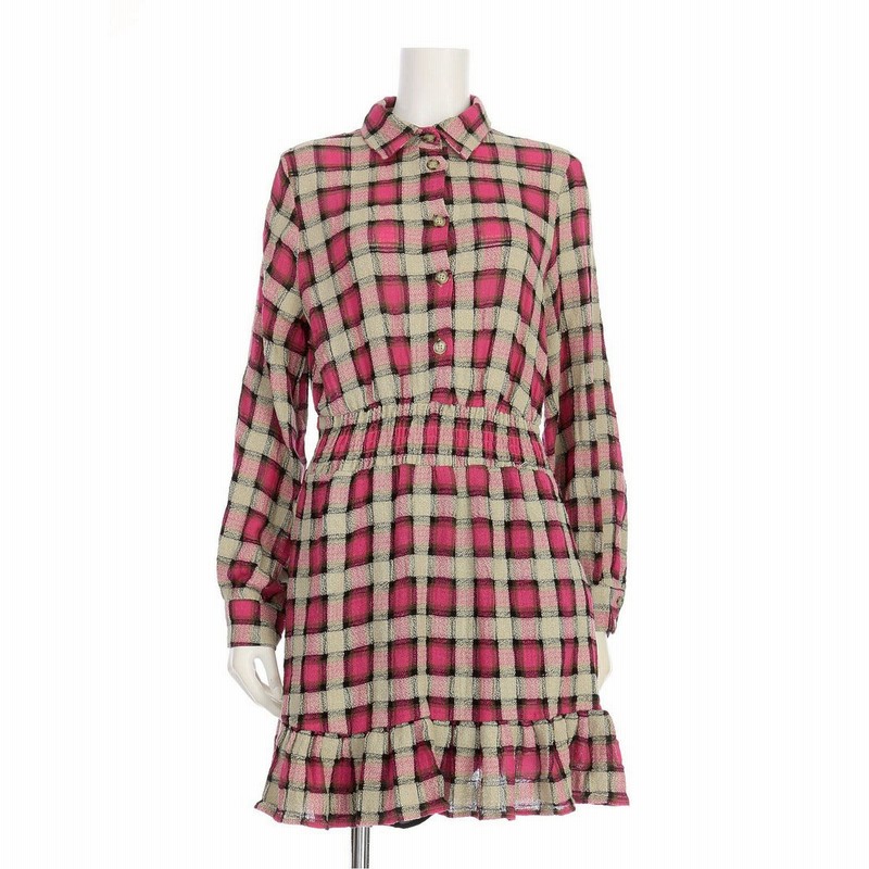 ザラ Zara ギンガムチェック ピンク ワンピース シャツ 柔らか素材 通販 Lineポイント最大1 0 Get Lineショッピング