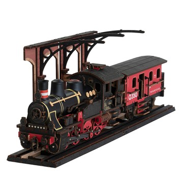 Robotime 若客 DIY木質火車旅行立體拼圖 TGS01  405件  木質火車旅行  1盒