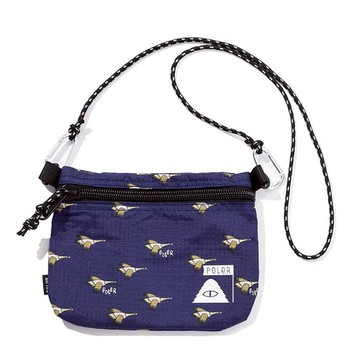 日本限定 POLER STUFFABLE POUCH 2023新版輕便袋收納包 藍