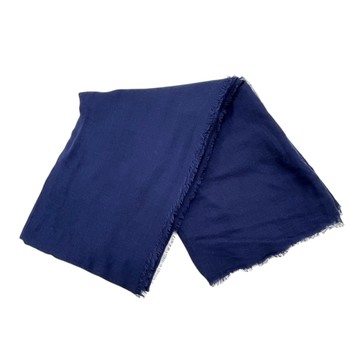 CHANEL 香奈兒【再降價】深藍色 羊毛 喀什米爾 圍巾 【二手名牌BRAND OFF】