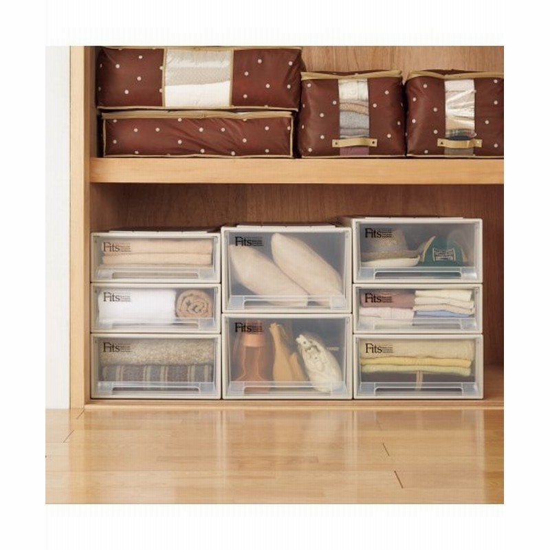 日本製 フィッツシリーズ 押入れ用 2個セット 衣装ケース プラスチックケース 押入収納 Closet Storage ニッセン Nissen 通販 Lineポイント最大10 0 Get Lineショッピング