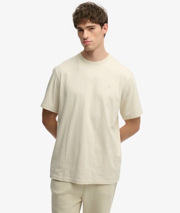 Superdry Men's Oversized T-shirt Light Grey Size: M