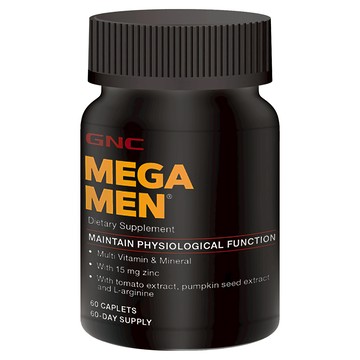 GNC 健安喜 MEGA MEN 男性綜合維生素食品錠 60顆/罐，補充男性每日所需營養  1罐