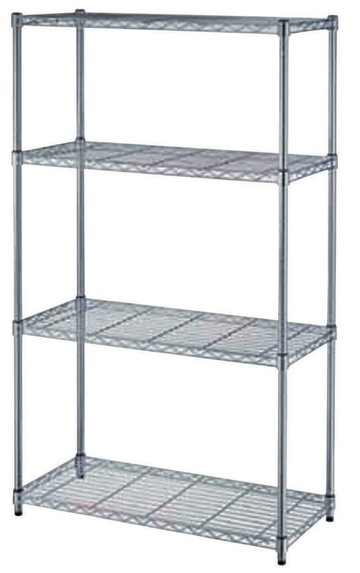 台灣製造 特選重型(單層150Kg)四層鍍鉻架 90x45x180cm