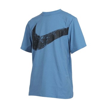 NIKE 男短袖T恤-上衣 休閒 運動 慢跑 DRI-FIT FZ1065-429 藍黑