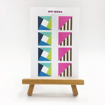 mt seal 和紙貼紙【幾何學 四角形 (MTSEAL20)】2017AW