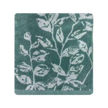 Gemini 双星毛巾 枝葉剪影印象浴巾 100%純棉 柔軟蓬鬆 快速吸水 透氣速乾  綠色  1條