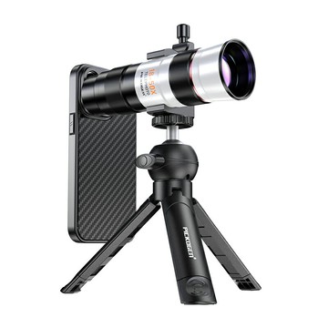 PICKOGEN手機長焦鏡頭演唱會拍攝神器外置望遠鏡頭18-50X變焦釣魚直播高清看漂專業外接攝影頭適用于蘋果華為