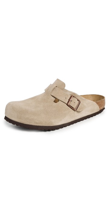 Birkenstock Boston Soft Footbed Clogs Taupe 45