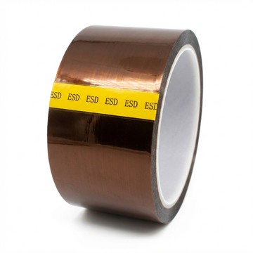 【辰達應用材料】半導體用高溫抗靜電膠帶 0.06mm*50mm*33M 琥珀色