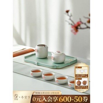 萬仟堂功夫茶具套裝家用辦公室會客女士泡茶具套裝輕奢高檔梅君子