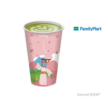 【全家】大杯熱厚濃靜岡抹茶拿鐵