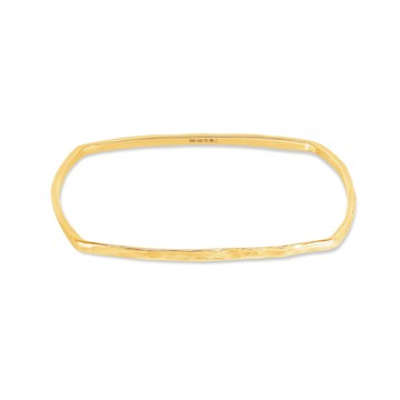 3mm Hammered Cushion Nomad Bangle