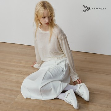 PROJEXT 亞麻鬆身長袖Tee Relaxed Linen Long Sleeve Tee