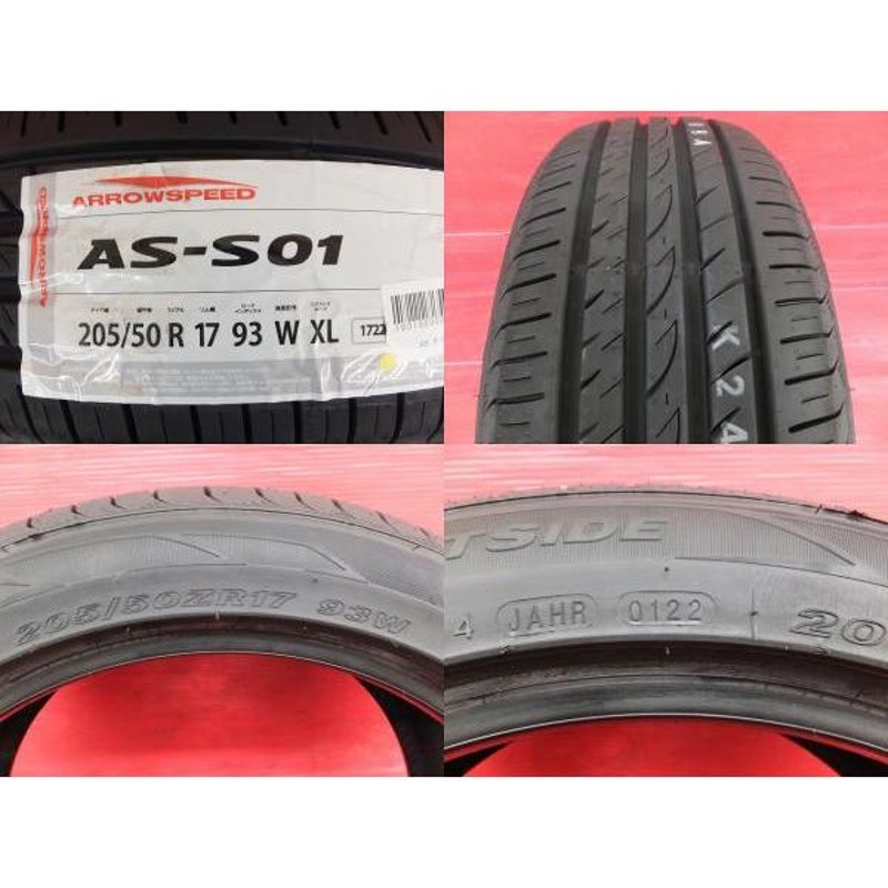 送料無料 22年製 アロースピード AS-S01 205/50R17 夏タイヤホイールセット BS トップラン 17インチ 7J+53 5H114.3  ノア ヴォクシー等 | LINEブランドカタログ