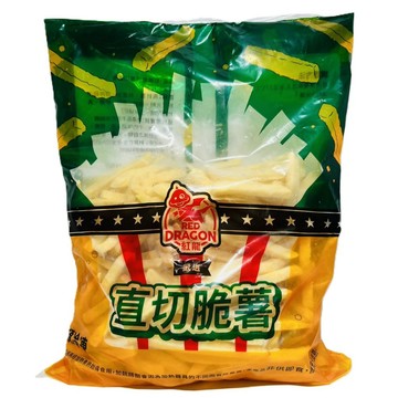 【億明食品】紅龍嚴選直切脆薯 2kg 速食/炸物/早餐店/點心/餐廳/冷凍食品｜口感酥脆｜馬鈴薯風味香醇