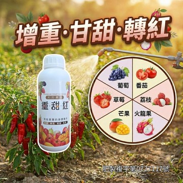 【現貨】大方 重甜紅 增甜肥 轉色肥 肥料 增甜轉色 磷鉀肥 葉面肥 果樹肥 液體肥料 液態肥 大方農業 農夫樂