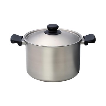 SORI YANAGI 柳宗理 雙耳高鍋 附蓋 深型 6L  22cm  41312  1組