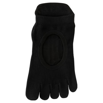 NicoFun 愛定做 腳背簍空止滑瑜伽襪 女襪  22~24.5cm  黑色