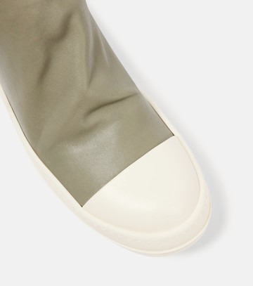 Rick Owens Stockings over-the-knee leather sneakers