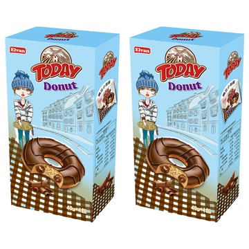 土耳其 TODAY 可可風味甜甜圈 160g 2盒 獨立包裝 下午茶點心
