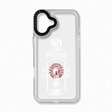 iPhone 16 Plus 殼 TRON iPhone 16 PLUS 白色現代符咒 太空殼 透白款 手機殼