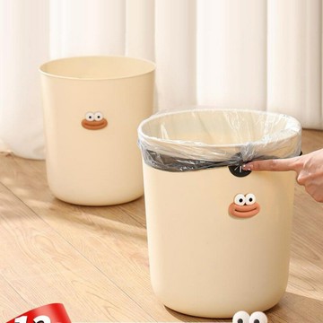 奶油風垃圾桶家用大號高顏值廚房客廳廁所衛生間簡約臥室輕奢紙簍