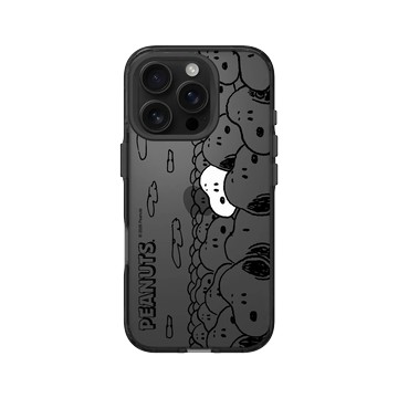 iPhone 16 Pro Clear 酷墨灰 - 史努比 Snoopy - 滿滿的Snoopy