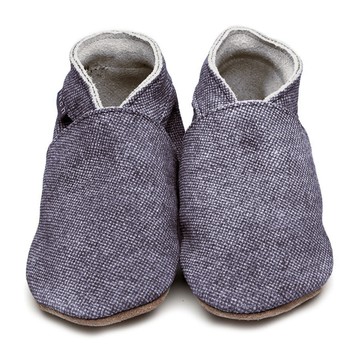 英國Inch Blue - 真皮手工寶寶鞋-個性丹寧