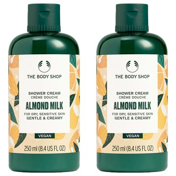 THE BODY SHOP 美體小舖 杏奶舒敏滋養沐浴乳 250ml - 國際航空版  2瓶