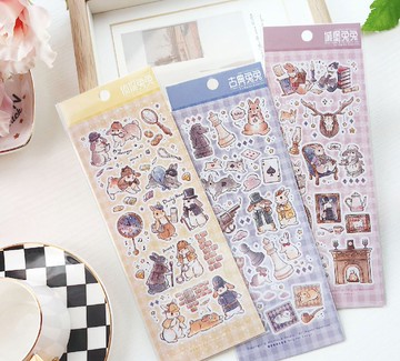 兔兔 咕卡貼紙 手帳裝飾素材